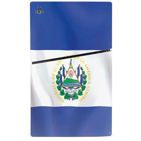 El Salvador Flag PS5 Slim Digital Edition Console Skin